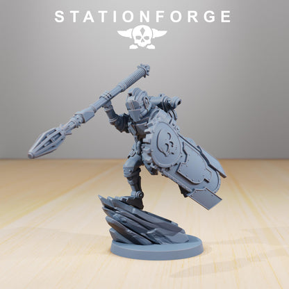 Scavenger Legio, Space Techno-bots, modular Sci-Fi warriors by STATIONFORGE, Sci-Fi Wargames Cyber-themed Grimdark miniatures