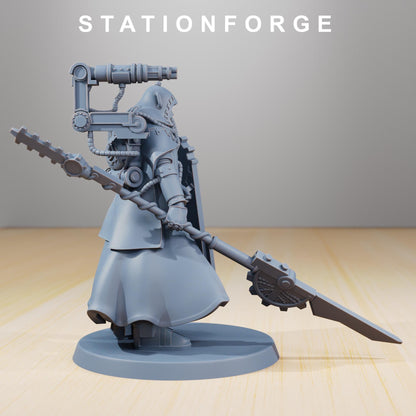 Scavenger Legionnaire, Space Techno-bots, modular Sci-Fi warriors by STATIONFORGE, Sci-Fi Wargames Cyber-themed Grimdark miniatures