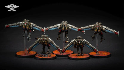 Scavenger Operators, Space Techno-bots, modular Sci-Fi warriors by STATIONFORGE, Sci-Fi Wargames Cyber-themed Grimdark miniatures
