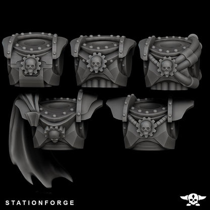 Scavenger Frontliners, Space Techno-bots, modular Sci-Fi warriors by STATIONFORGE, Sci-Fi Wargames Cyber-themed Grimdark miniatures