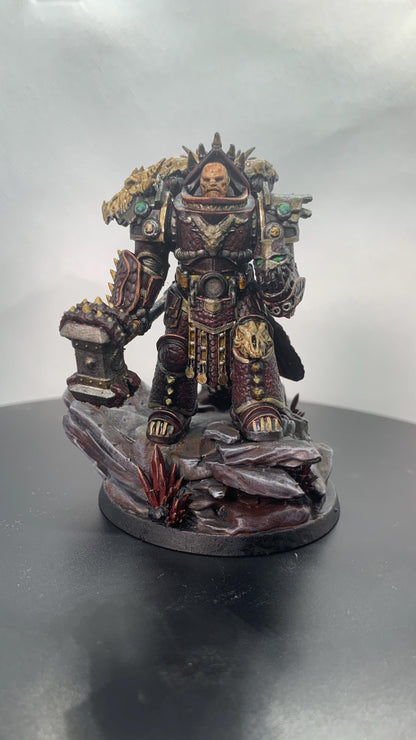 Prime Leader Of The Dragon Knights, Modular Sci-Fi Marine warriors by STATIONFORGE, Grimdark Wargames Proxy