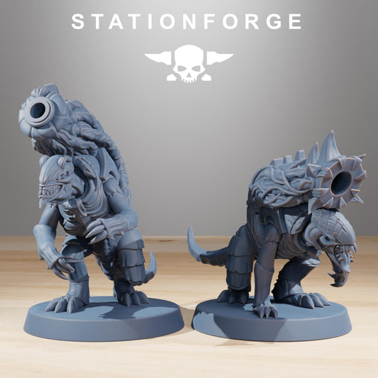 Xenarid Mortars - Xenarid Alien Bugs -  Sci-Fi Grimdark Bug aliens by STATIONFORGE