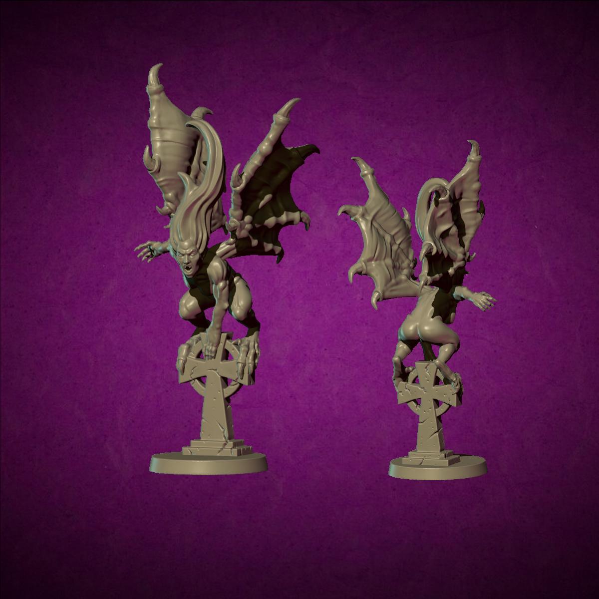 Harpies, Fantasy Skirmish Miniatures by MoM Miniatures, perfect for Fantasy Wargames and RPGs
