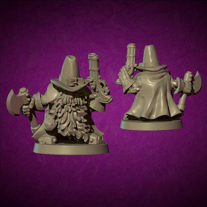 Dwarf witch hunter, Fantasy Skirmish Miniatures by MoM Miniatures, perfect for Fantasy Wargames and RPGs