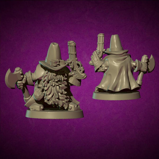 Dwarf witch hunter, Fantasy Skirmish Miniatures by MoM Miniatures, perfect for Fantasy Wargames and RPGs