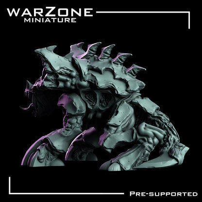 Space Bugs - Exospitter, Heretic Daemon Tank Sculpted by WarZone Miniature, Scaled for Sci-Fi Miniature Wargames