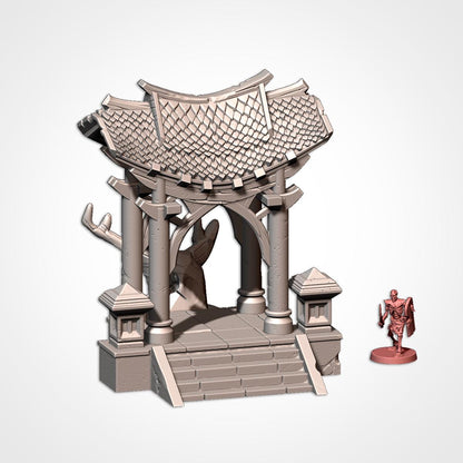 ORIENTAL BUILDINGS Modular Wargaming Ancient World Terrain by Txarli Factory for Tabletop Wargames