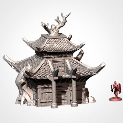 ORIENTAL BUILDINGS Modular Wargaming Ancient World Terrain by Txarli Factory for Tabletop Wargames