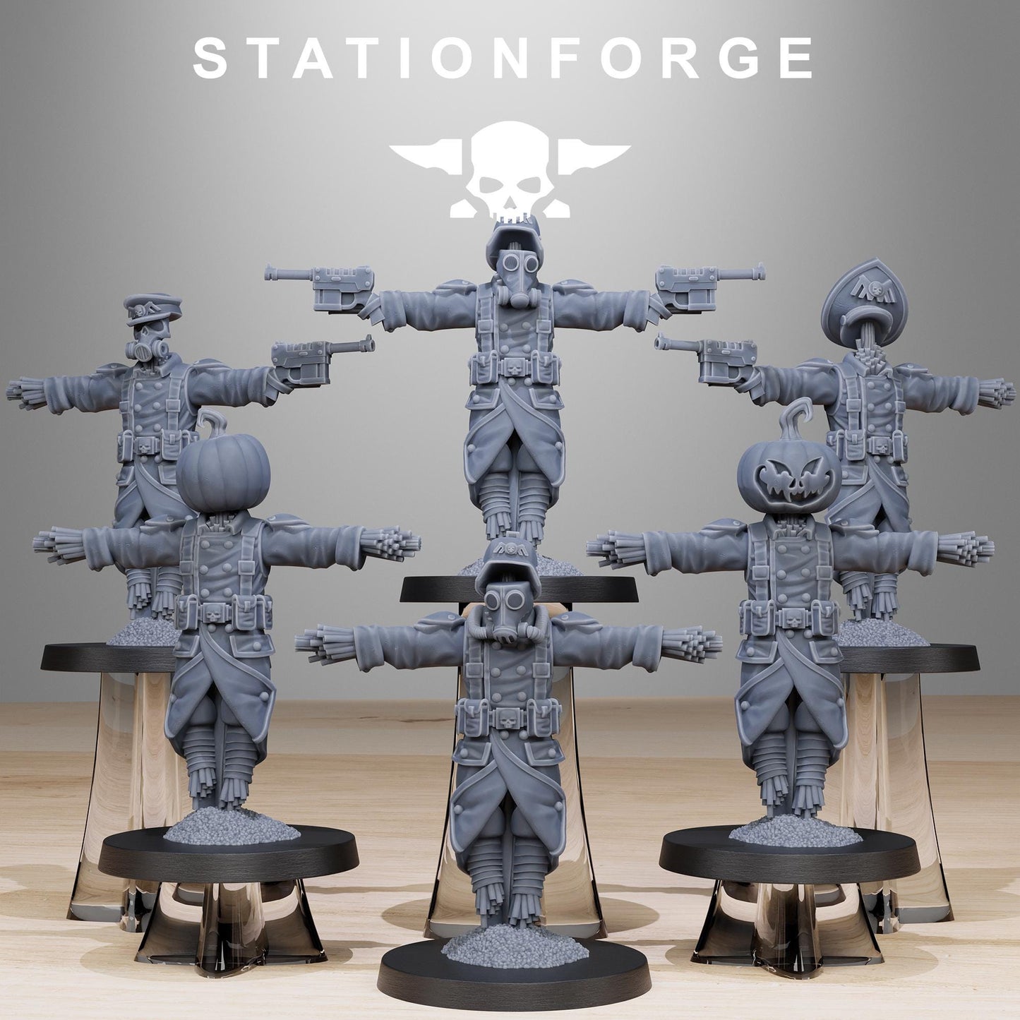 GrimGuard Scarecrow, Death Korps Proxy, Sci-Fi Wargames Miniatures by STATIONFORGE
