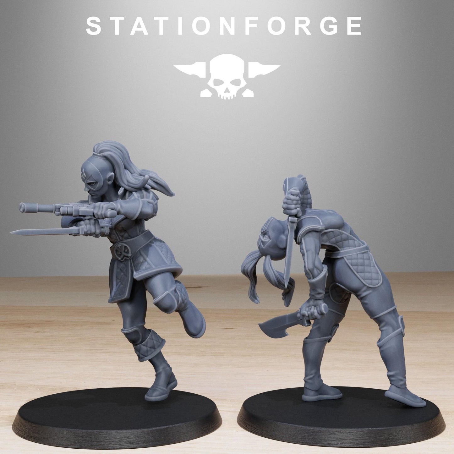 GrimCorp Jesters, Death Korps Proxy, Sci-Fi Wargames Miniatures by STATIONFORGE