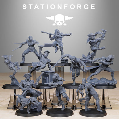 GrimCorp Jesters, Death Korps Proxy, Sci-Fi Wargames Miniatures by STATIONFORGE