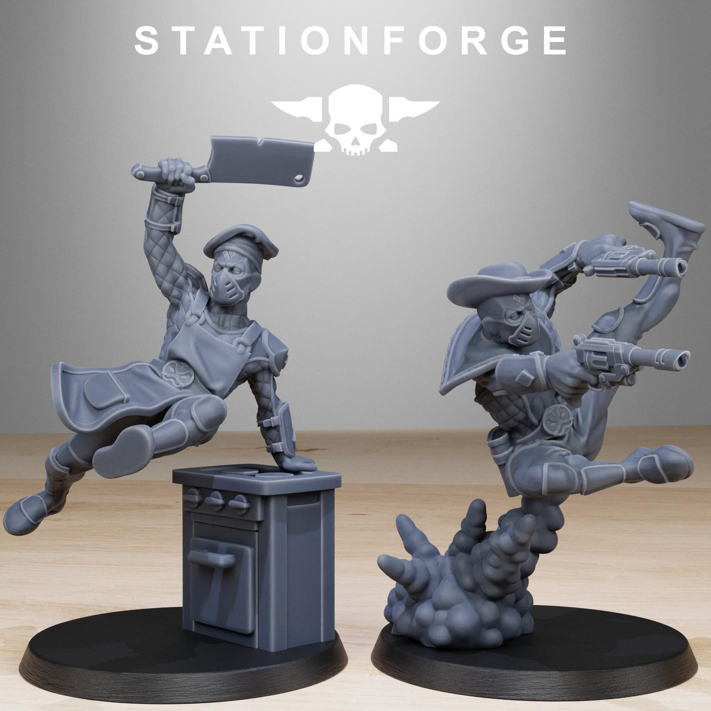 GrimCorp Jesters, Death Korps Proxy, Sci-Fi Wargames Miniatures by STATIONFORGE