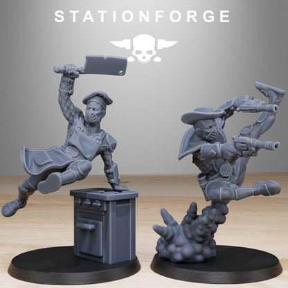 GrimCorp Jesters, Death Korps Proxy, Sci-Fi Wargames Miniatures by STATIONFORGE