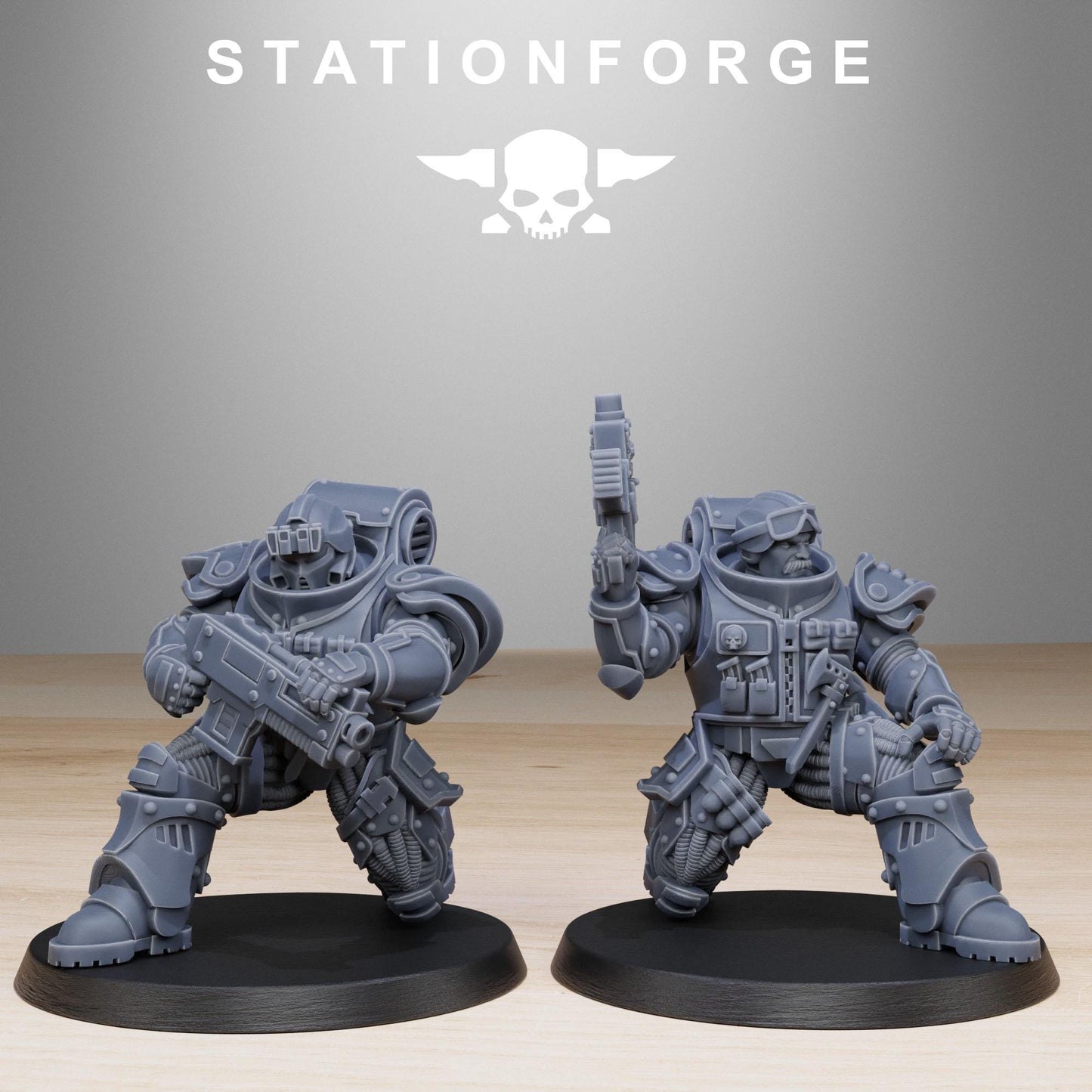 Socratis Light Reinforcement, Modular Sci-Fi Marine warriors by STATIONFORGE, Grimdark Wargames Proxy