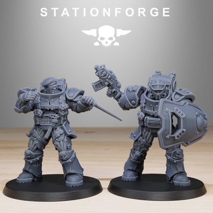 Socratis Light Reinforcement, Modular Sci-Fi Marine warriors by STATIONFORGE, Grimdark Wargames Proxy