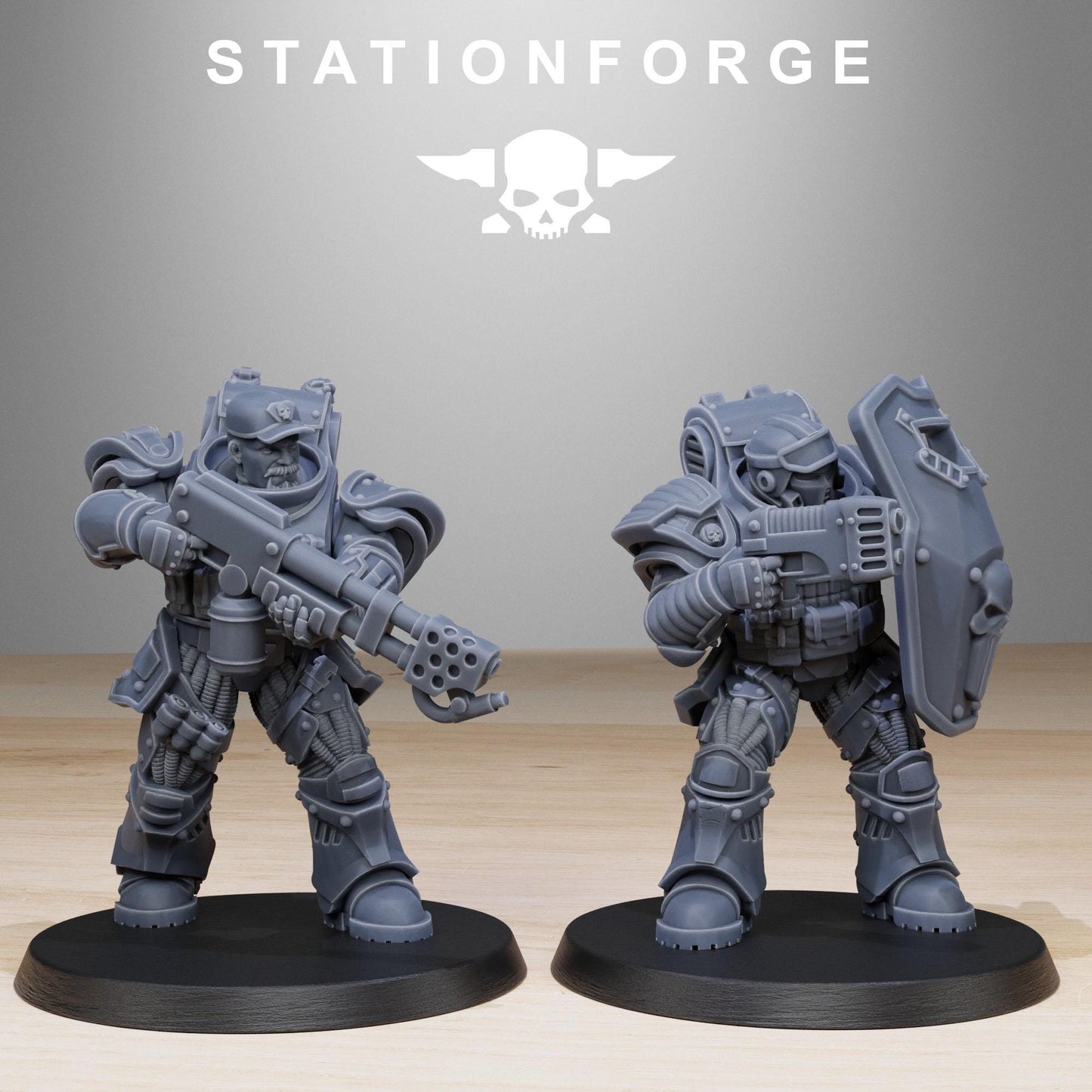 Socratis Light Reinforcement, Modular Sci-Fi Marine warriors by STATIONFORGE, Grimdark Wargames Proxy