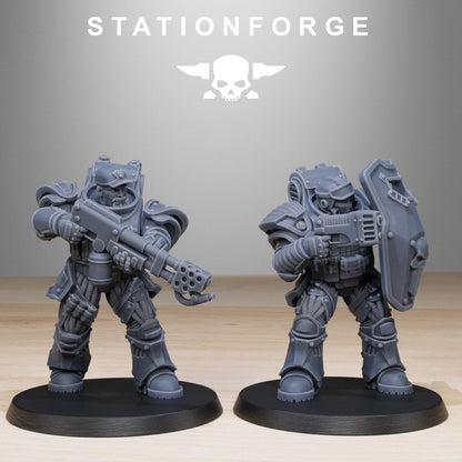 Socratis Light Reinforcement, Modular Sci-Fi Marine warriors by STATIONFORGE, Grimdark Wargames Proxy