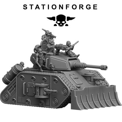 GrimGuard Battle Tank 2.0 - GrimGuard Heavy Tank, Sci-Fi Space Guard Soldiers by STATIONFORGE
