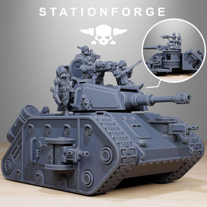 GrimGuard Battle Tank 2.0 - GrimGuard Heavy Tank, Sci-Fi Space Guard Soldiers by STATIONFORGE