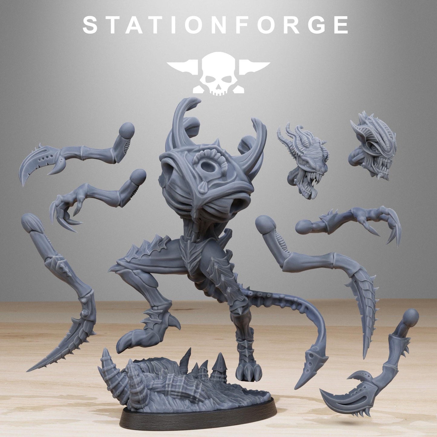 Xenarid Void Stalker - Xenarid Alien Bugs -  Sci-Fi Grimdark Bug aliens by STATIONFORGE