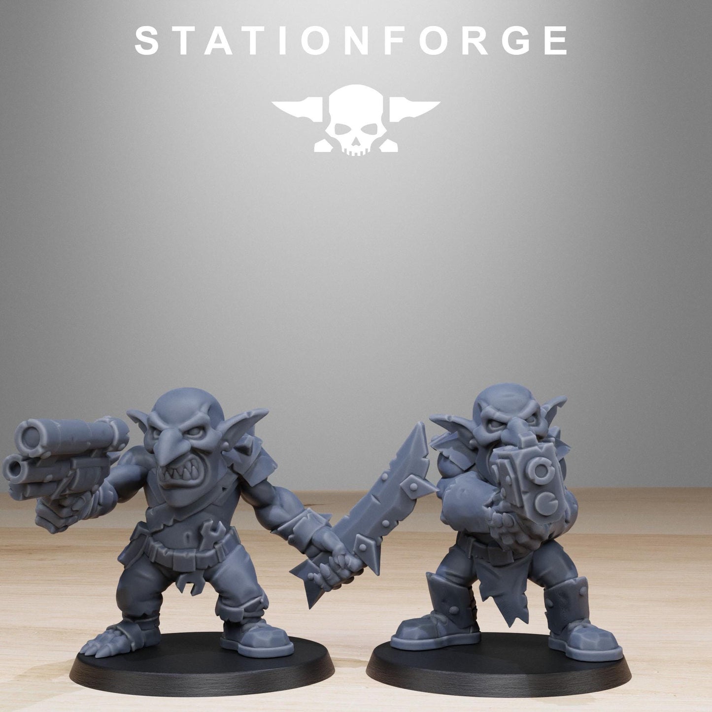 Gobs Infantry Reborn, Space-Faring Orkish Menace Sculpted by STATIONFORGE, Grimdark Compatible, Sci-Fi Wargame Scale