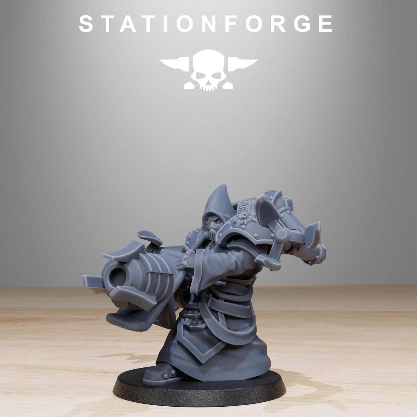 Scavenger Volatiles Infantry, Space Techno-bots, modular Sci-Fi warriors by STATIONFORGE, Sci-Fi Wargames Cyber-themed Grimdark miniatures