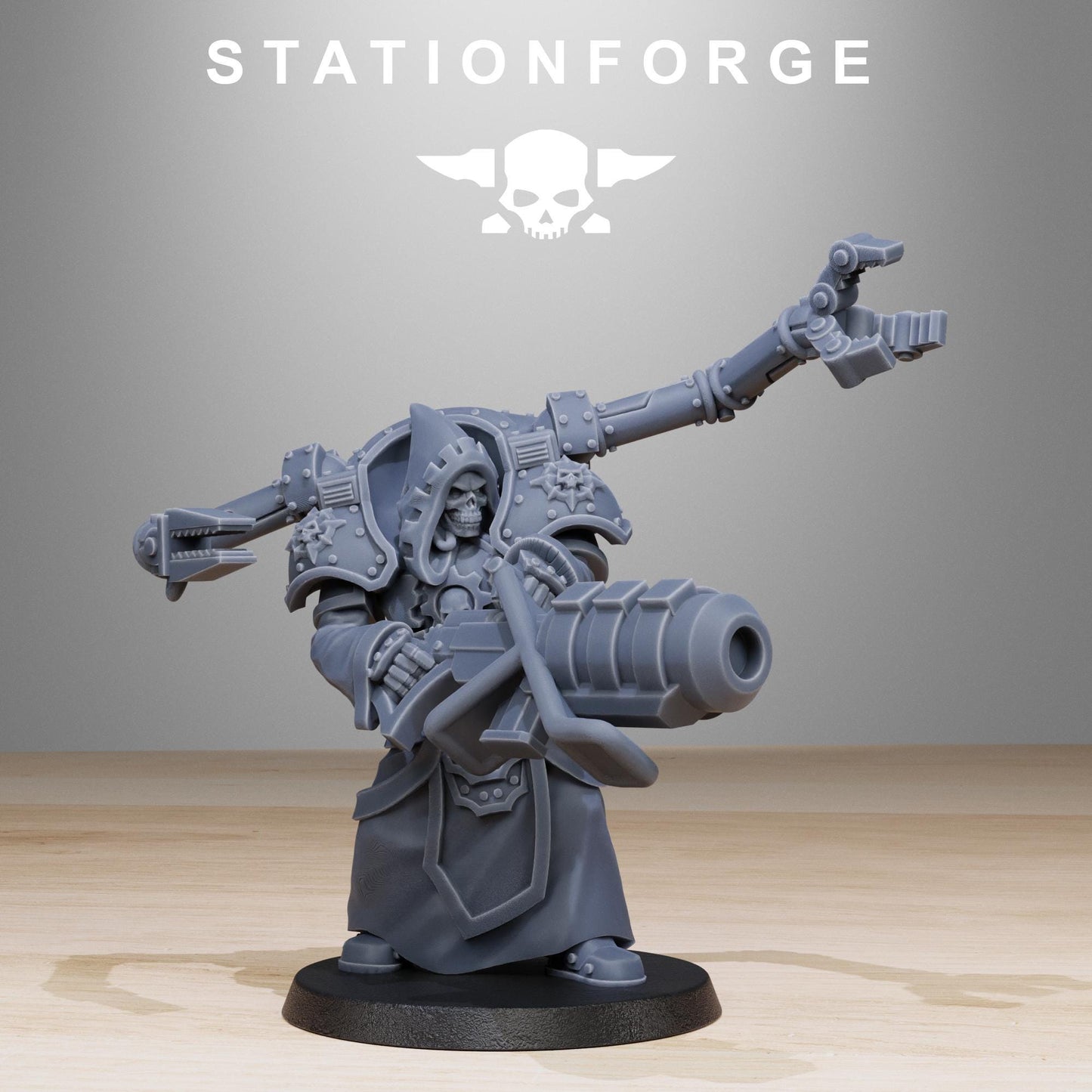 Scavenger Volatiles Infantry, Space Techno-bots, modular Sci-Fi warriors by STATIONFORGE, Sci-Fi Wargames Cyber-themed Grimdark miniatures