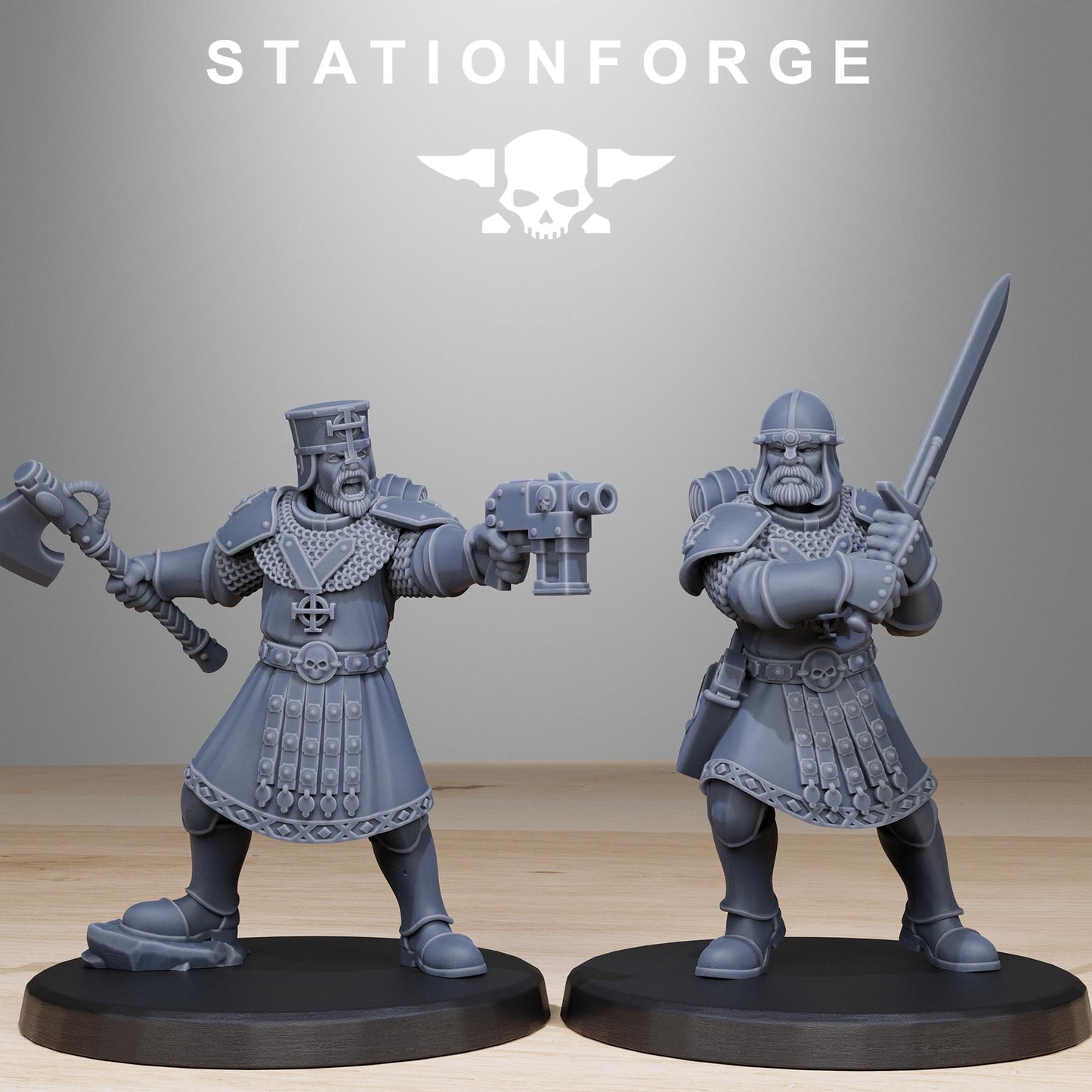 Vodalites Purifiers Modular Set Miniatures by STATIONFORGE,  Imperial guard infantry regiment