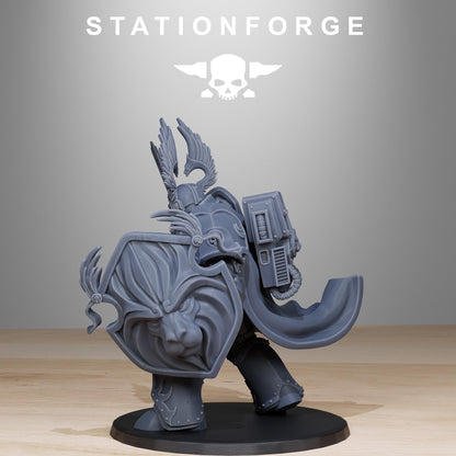 Socratis Archon Sir Thalion, Modular Sci-Fi Marine warriors by STATIONFORGE, Grimdark Wargames Proxy