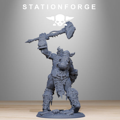 Corrupted Giant, Gigantic Chaotic Stitched-Together Gargant, Sci-Fi Wargames Miniatures by STATIONFORGE