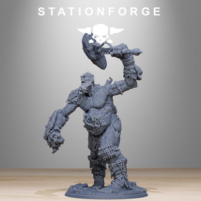 Corrupted Giant, Gigantic Chaotic Stitched-Together Gargant, Sci-Fi Wargames Miniatures by STATIONFORGE