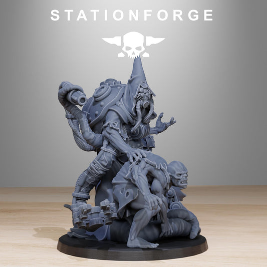 Scavenger Lotharius, Space Techno-bots, modular Sci-Fi warriors by STATIONFORGE, Sci-Fi Wargames Cyber-themed Grimdark miniatures