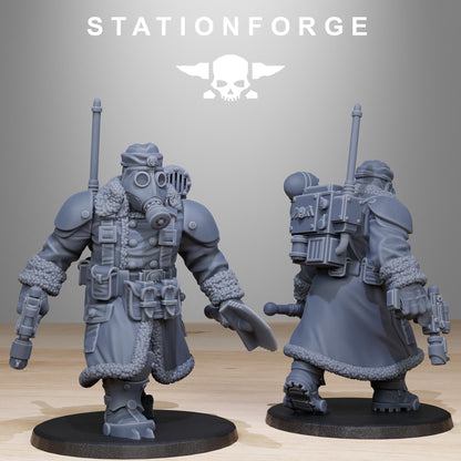 GrimGuard Frostwatch Mutants, Imperial Guard Proxy, Sci-Fi Wargames Miniatures by STATIONFORGE