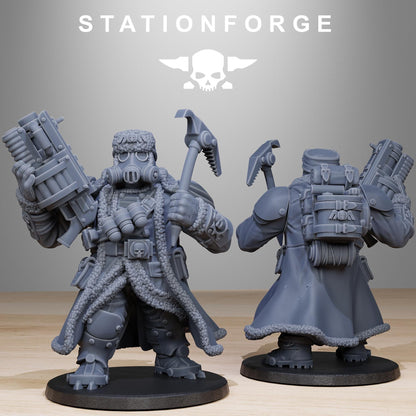 GrimGuard Frostwatch Mutants, Imperial Guard Proxy, Sci-Fi Wargames Miniatures by STATIONFORGE