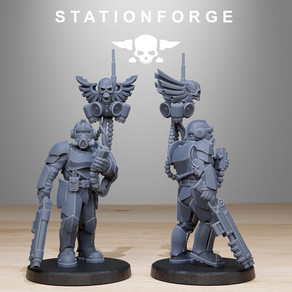 GrimGuard Enforcers, Death Korps Proxy, Sci-Fi Wargames Miniatures by STATIONFORGE