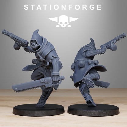 GrimCorp Mercenaries, Death Korps Proxy, Sci-Fi Wargames Miniatures by STATIONFORGE