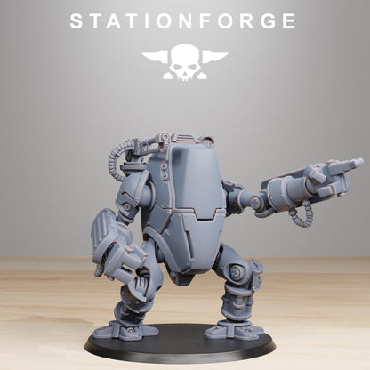 Scavenger Clankers, Mechanical Robot Infantry, Sci-Fi Wargames Miniatures by STATIONFORGE