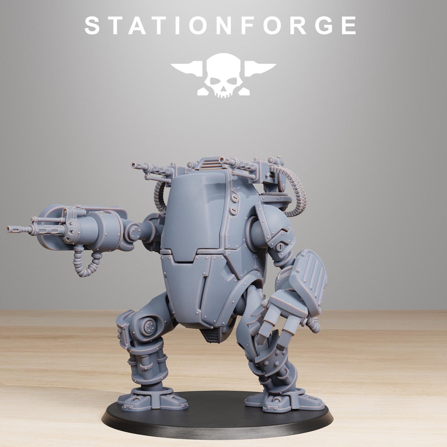 Scavenger Clankers, Mechanical Robot Infantry, Sci-Fi Wargames Miniatures by STATIONFORGE