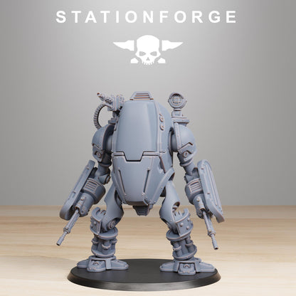 Scavenger Clankers, Mechanical Robot Infantry, Sci-Fi Wargames Miniatures by STATIONFORGE
