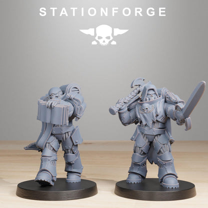 Socratis Reverends, Modular Sci-Fi Marine warriors by STATIONFORGE, Grimdark Wargames Proxy