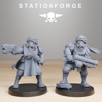 GrimGuard Scorchers, Death Korps Proxy, Sci-Fi Wargames Miniatures by STATIONFORGE