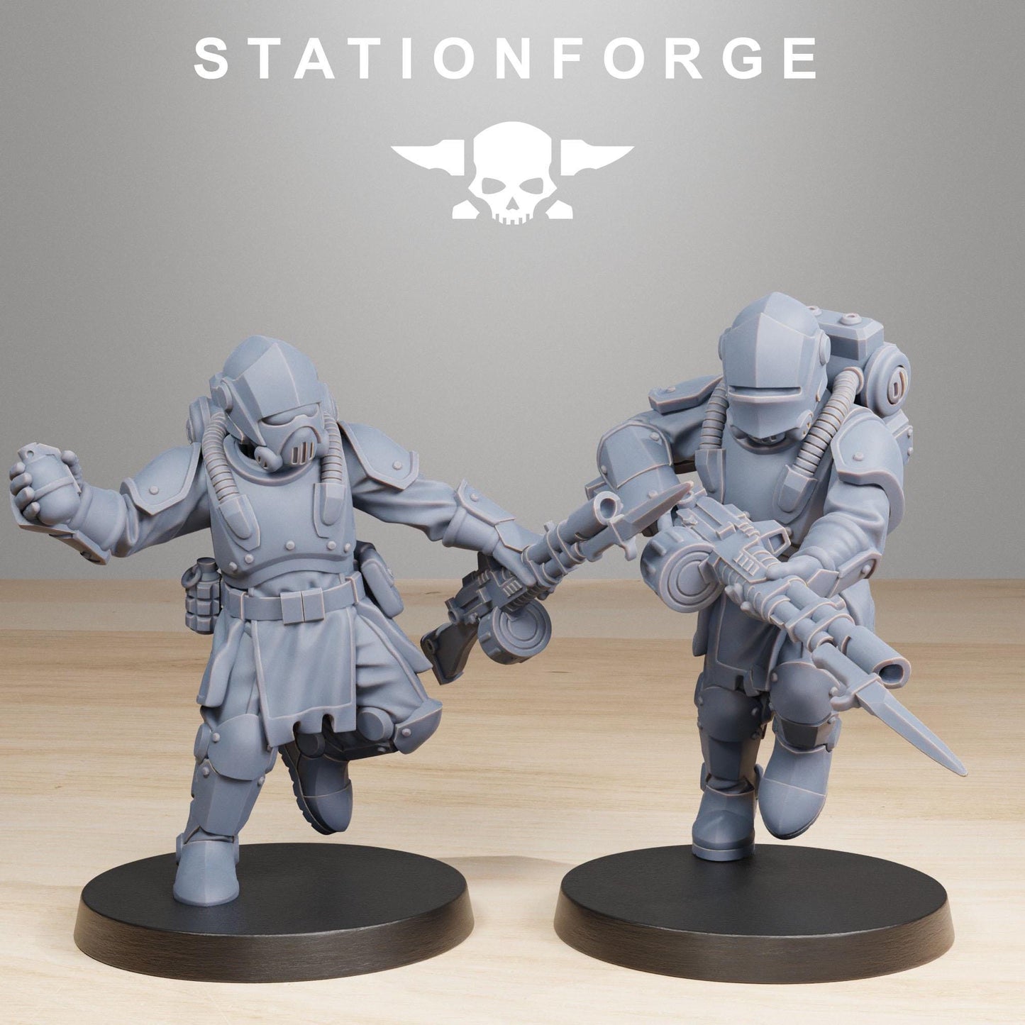 RoyalGuard Infantry 2 Modular Set Miniatures by STATIONFORGE,  Imperial guard infantry regiment