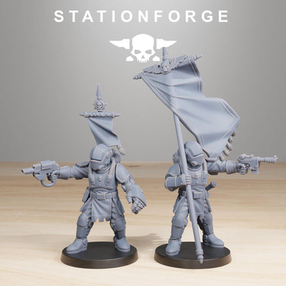 RoyalGuard Infantry 2 Modular Set Miniatures by STATIONFORGE,  Imperial guard infantry regiment