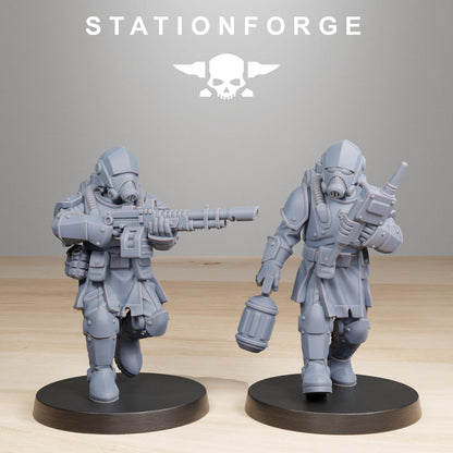 RoyalGuard Infantry 2 Modular Set Miniatures by STATIONFORGE,  Imperial guard infantry regiment