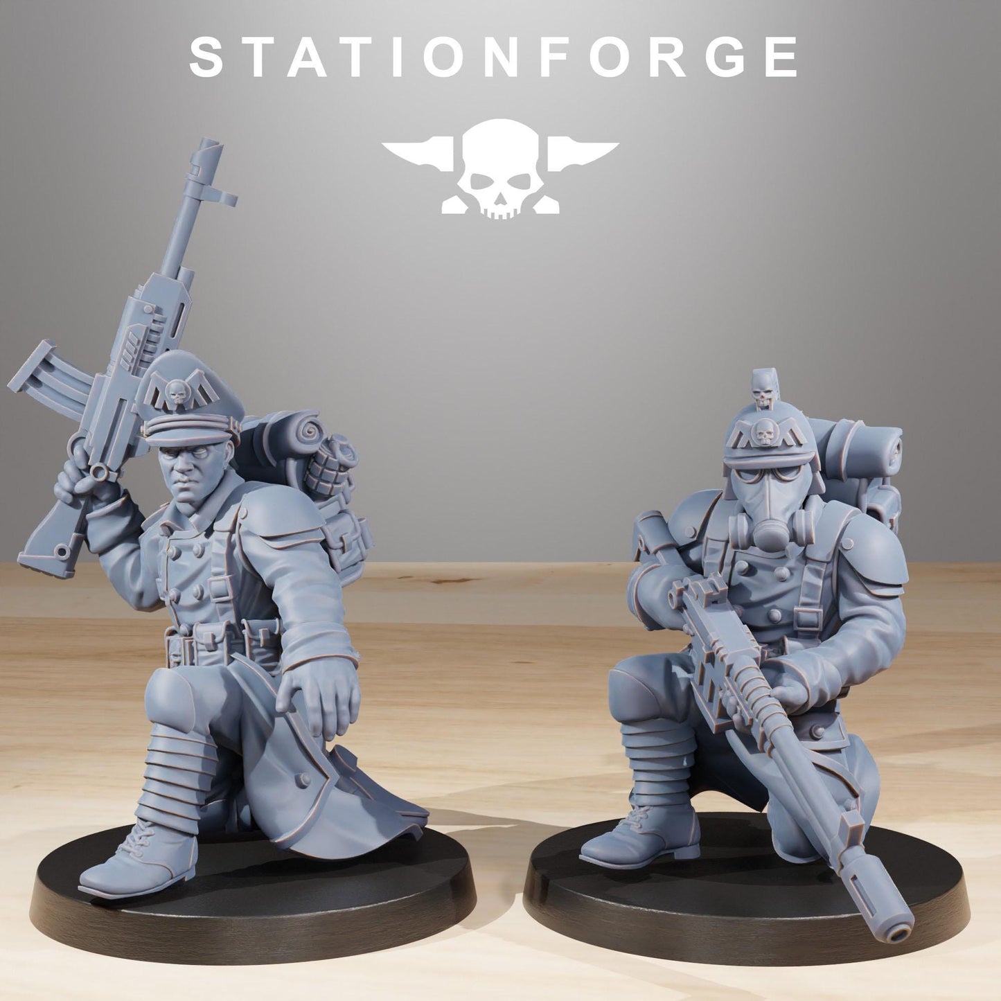 GrimGuard Builder Kit, Death Korps Proxy, Sci-Fi Wargames Miniatures by STATIONFORGE