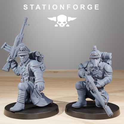 GrimGuard Builder Kit, Death Korps Proxy, Sci-Fi Wargames Miniatures by STATIONFORGE