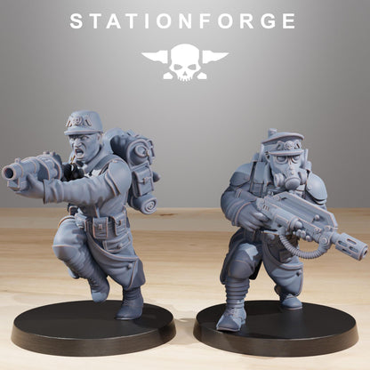 GrimGuard Builder Kit, Death Korps Proxy, Sci-Fi Wargames Miniatures by STATIONFORGE