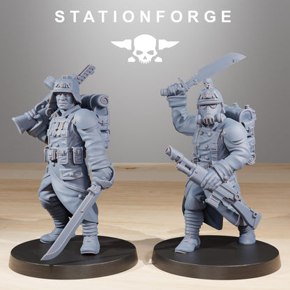 GrimGuard Builder Kit, Death Korps Proxy, Sci-Fi Wargames Miniatures by STATIONFORGE