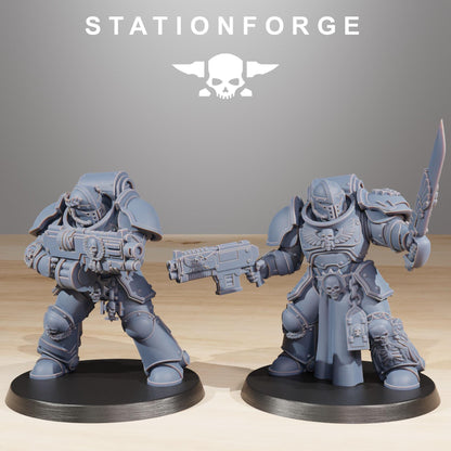 Socratis Elites, Modular Sci-Fi Marine warriors by STATIONFORGE, Grimdark Wargames Proxy