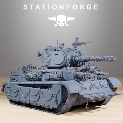 GrimGuard Heavy Tank Corrupted Conversion Kit - GrimGuard Heavy Tank, Sci-Fi Space Guard Soldiers by STATIONFORGE